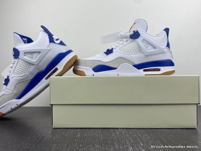 Official Maikesneakers SB Jordan 4 DR5415-140 Retro Blue Pine 0713